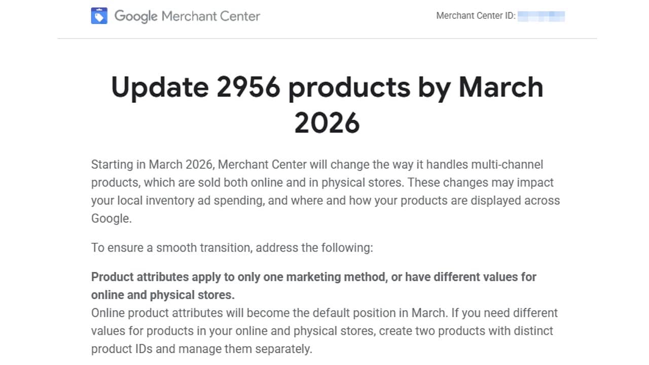 Novas Regras do Google para Produtos Multicanal