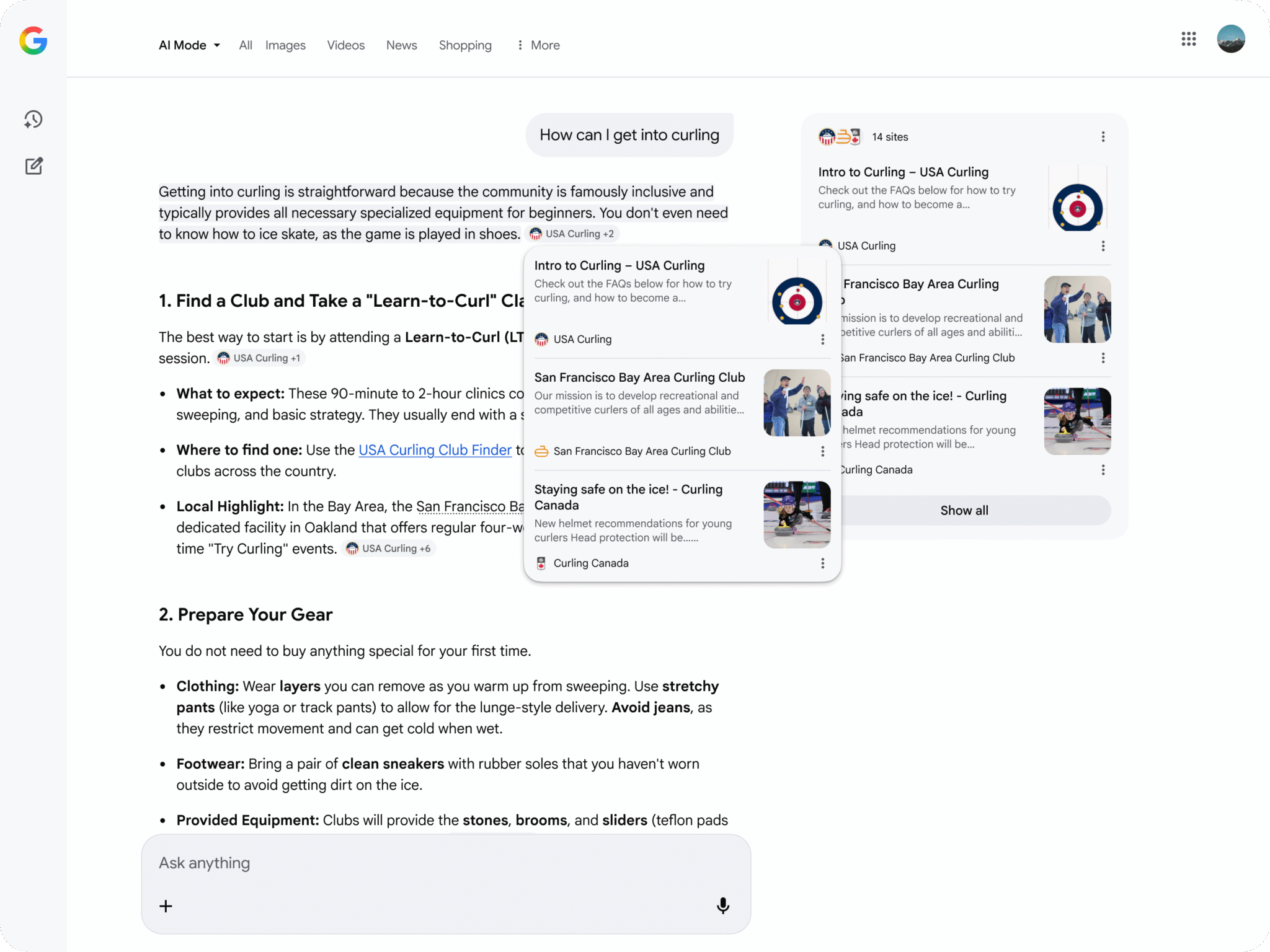 Novos Links Visíveis do Google em Visões Gerais e Modo AI